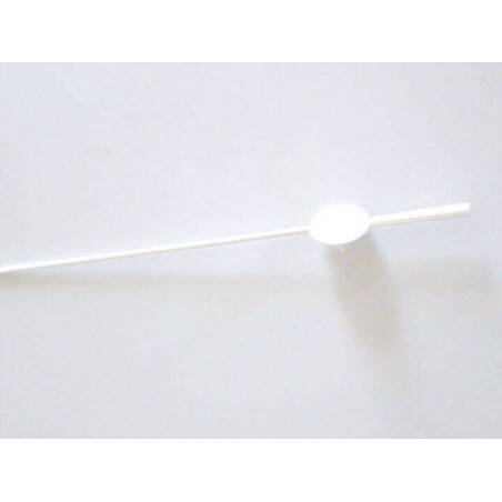Trotteuse plastique blanche lg 75 mm