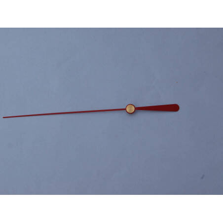Trotteuse acier rouge lg 100 mm