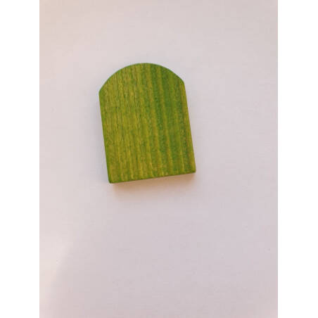 porte coucou 25 x 32 mm verte