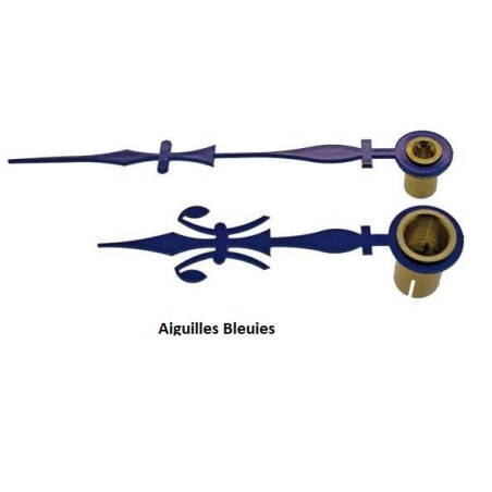 Aiguilles de pendule renaissance bleues