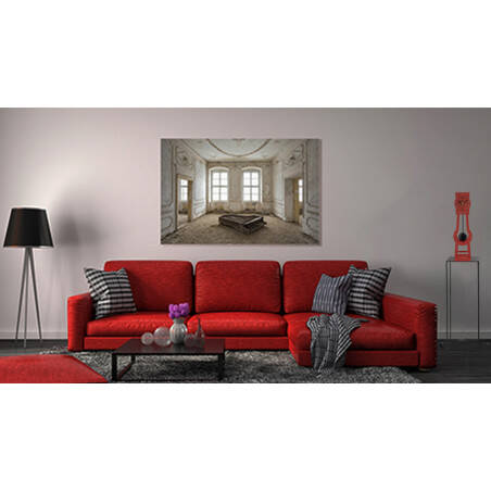 Mini-comtoise moderne en inox rouge