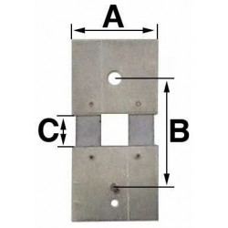 Suspension 12. mm B 15.5 ep 1 mm
