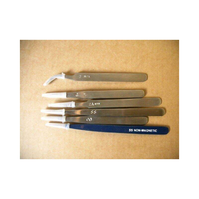 Kit de 6 brucelles d'horloger Kit de 6 brucelles d'horloger